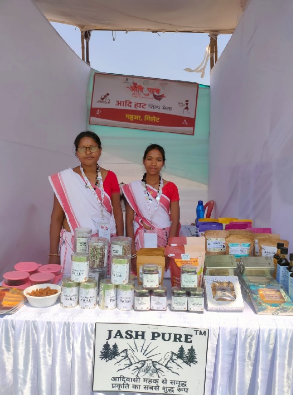 जशप्योर स्टॉल को मिली सराहना, महुआ को सुपरफूड के रूप में मिली नई पहचान