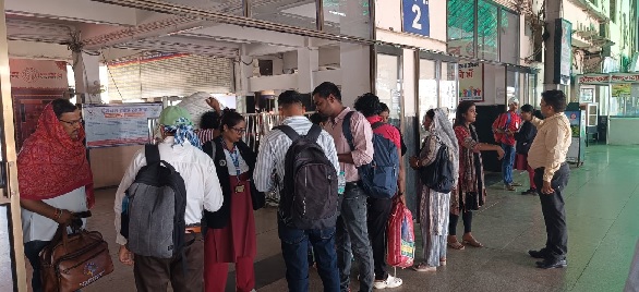 रायपुर स्टेशन पर किलाबंदी टिकट चेकिंग, 528 मामलों से 3,18,450 रुपए राजस्व प्राप्त