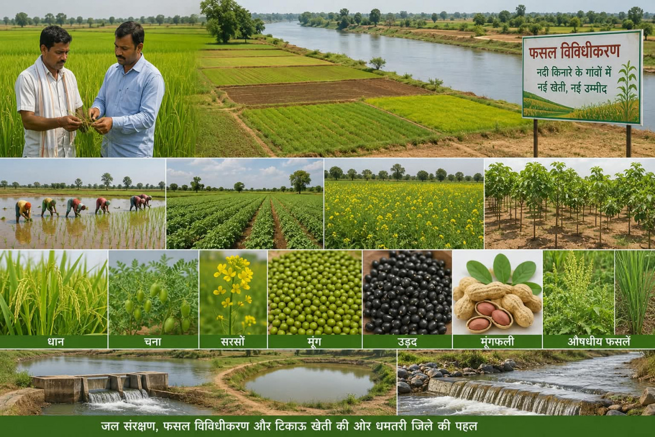 नदी किनारे के 152 गांवों में बदलेगा खेती का गणित, धान के साथ बढ़ेंगे आय के नए विकल्प