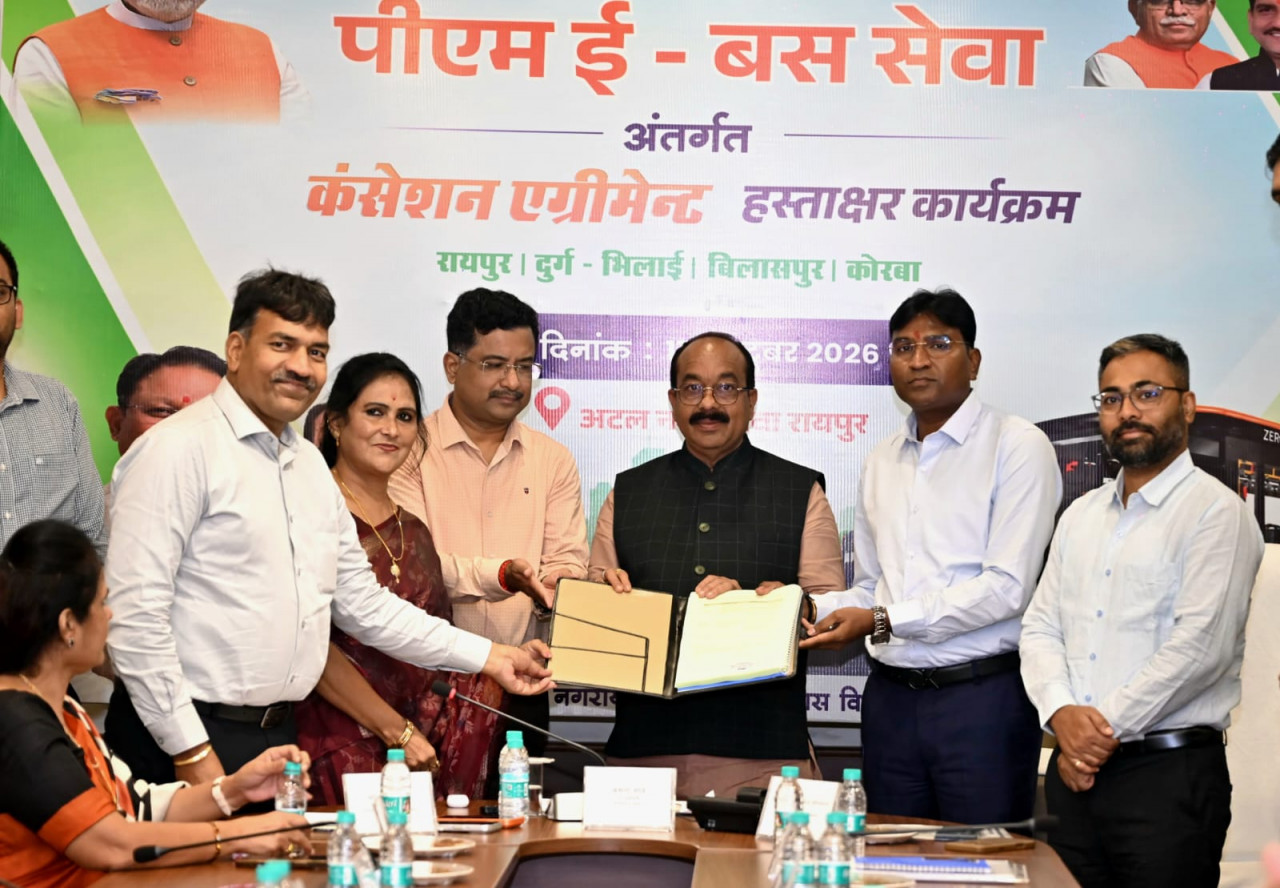 बिलासपुर और भिलाई में नवम्बर से 20-20 ई-बसों के संचालन की तैयारी